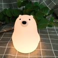 thumbnail image 1 of Luz nocturna para niños, linda lámpara de silicona con forma de oso para bebés y niños pequeños, luz nocturna de animales para niños y niñas, luz nocturna blanda para dormitorio y habitación de niños, 1 of 5