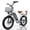 White, variant on Loonfat Electric Bike for Women Men, 25MPH Peak 1000W Ebikes for Adults, 48V 15.6Ah Battery, 70 Miles Range, Step Through Commuter E-Bike, UL2849