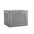 thumbnail image 1 of Rubbermaid Outdoor Easy Install Deck Box, Medium, Weather Resistant, Gray for Lawn, Garden, Pool, Tool Storage, Home Organization, 1 of 5