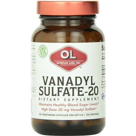 Olympian Labs Vanadyl Sulfate with Niacin, 100 CT