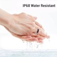 thumbnail image 3 of Display Smart Ring with APP Display Screen Multiple Sports Modes IP68 Water Resistant Stainless Steel 18mAh Smart Fitness Ring for Cycling Running, 3 of 7