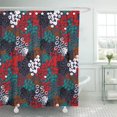 thumbnail image 1 of ABPHQTO Mano con motivos étnicos y tribales Salpicaduras y pinceladas en múltiples cortinas de ducha de baño brillantes impermeables Set 165x180 cm, 1 of 2