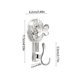 thumbnail image 3 of Vacuum Suction Cup Hook | Strong Plastic Wall Mount | No Trace & Tool-Free Installation | 11x6.2x5.5cm | Beige & Clear | Towel, Cloth, Hat Organizer | 1 Pack, 3 of 6