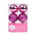 thumbnail image 1 of Esferas de Navidad Janel Holiday time Set de 6 piezas, 1 of 4