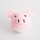 thumbnail image 4 of EeaseMX Accesorios de fotografía para recién nacidos Sombrero de ganchillo para bebés Gorro de cerdo adorable Gorro de punto para bebé (rosa), 4 of 7
