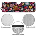thumbnail image 6 of HUIACONG Colorful Heart Windshield Sun Shade Sun Visor Heat Shield for 2018-2025 Jeep Wrangler JL & 2/4 Door 4XE & 2020-2025 Jeep Gladiator JT Thicken 3-Layer Protect Your Car from Sun Heat, 6 of 6