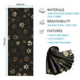 thumbnail image 2 of Paw Print Hot Yoga Mat Towel Non Slip for Hot Yoga - Quick-Drying Yoga Mat Cover with 4 Corner Pockets with Travel Bag - Hot Yoga Towel Non Slip Grip Moisture Wicking Sweat 70"x26", 2 of 6