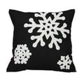 thumbnail image 2 of Walbest Christmas Snowflake Embroidered Throw Pillowcase, 18 in Invisible Zipper Snowflake Pattern Xmas Pillow Cover Living Room Sofa Decor, 2 of 7