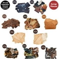 thumbnail image 6 of ELW 4-6 oz 1.8-2.4mm Thickness, 10 LB Vegetable Tanned Leather Scraps, Mixed Brown, Cowhide Remnants Full Grain Leather for Tooling, Holsters, Knife Sheath, Carving, Embossing, Stamping, 6 of 7