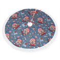 thumbnail image 2 of Christmas Tree Skirt, party USA Flag A Christmas Tree Decorations Indoor, Tree Skirts Mat With Tassel Trim for Halloween New Year Holiday Christmas Party Decor 36 Inches, 2 of 7