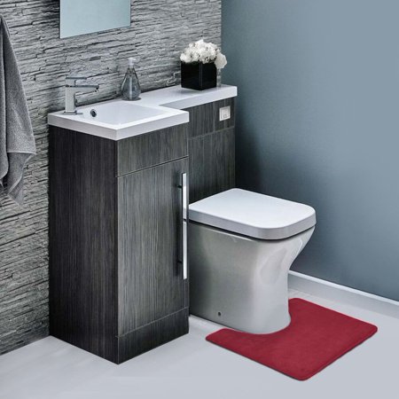 Memory Foam Contour Bathroom Toilet Mat Rug - Soft Anti Fatigue and Absorbent