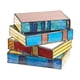 thumbnail image 1 of Lámpara de cristal de libros apilados, lámpara de libro de colores para sala de estar, 1 of 9