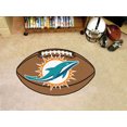 thumbnail image 1 of Fanmats NFL - Miami Dolphins Football Rug 20.5"x32.5", 1 of 2