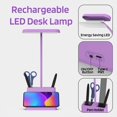 thumbnail image 4 of Lámpara de escritorio AXX Cute Púrpura Recargable LED 5W 350LM 2700K-6000K, 4 of 6