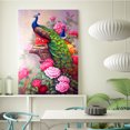 thumbnail image 4 of 30 x 40 cm, El Pavo Real Pintura De Diamante Pintura De Bordado De Diamante Lienzo Pintura 5D Niño Adulto Lote De Diamantes De Imitación Rompecabezas Dibujo Decoración De Pared Dormitorio, 4 of 5