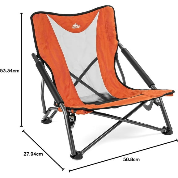 Folding Camp Chair for Camping, Beach, Picnic, Barbecues, Sporting Events with Carry Bag