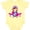Banana, variant on Pilot Girl, Airplane, Plane, Flying, Brown Hair Girls Baby Bodysuit
