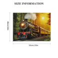 thumbnail image 3 of Acheng Canvas Wall Art Steam Engine Train in Sunset Forest Wall Art Painting The Picture Print On Canvas Car Pictures for Home Decor Decoration Gift 20x16in, 3 of 6