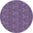 thumbnail image 1 of Ahgly Company Machine Washable Indoor Square Transitional Dark Purple Area Rugs, 3' Square, 1 of 7
