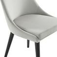 thumbnail image 5 of Modway Viscount Performance Velvet Dining Chair in Light Gray, 5 of 8