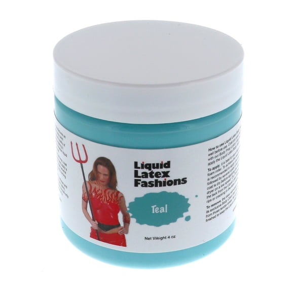 Verde azulado 4 Oz - Pintura corporal de látex líquido Sin amoníaco Sin olor Fácil de poner y quitar Maquillaje para cosplay Crea artes profesionales de monstruos zombis