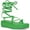 Green Smooth, variant on INC Womens Rexile Thong Strappy Flatform Sandals