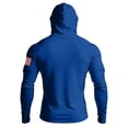 thumbnail image 3 of Zimjoy 4th of July Fishing Shirts for Men Patriotic America Flag Long Sleeve Shirt UPF 50+ UV Sun Protection Hoodie Tops Royal Blue XL, 3 of 5