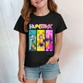 thumbnail image 2 of K pop Demon Chandail pour Filles, T-Shirt Graphique Mignon avec Dessin Animé, T-Shirt Tendance et Drôle, Chandail pour Enfants, Hauts Roses, Manches Courtes, Col Ras du Cou, 2 of 4