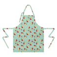 thumbnail image 2 of Pioneer Flower Floral Print Pattern Apron for Women and Men, Cotton Linen Waterproof with Pockets, Adjustable, 33x27 Inch for Kitchen, Gardening, BBQ, Salon, 2 of 6
