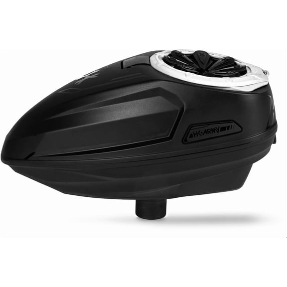 HK Army Sonic Plus Paintball Loader and Speed Feed 16 BPS Hopper (Black/White)