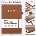 thumbnail image 2 of OMEYA Planner 2026 2027, A5 Leather Weekly & Monthly Planner, 12-Month Jul.26-Jun.27, Premium Hardcover Planner for Professionals, Inner Pockets, Monthly Tabs, Efficient Time & Goal Planning, 2 of 8