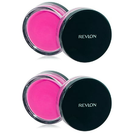 Revlon Photo Ready Cream Blush, Flushed, 0.4 Ounce (2 Pack) + Makeup Blender Stick, 12