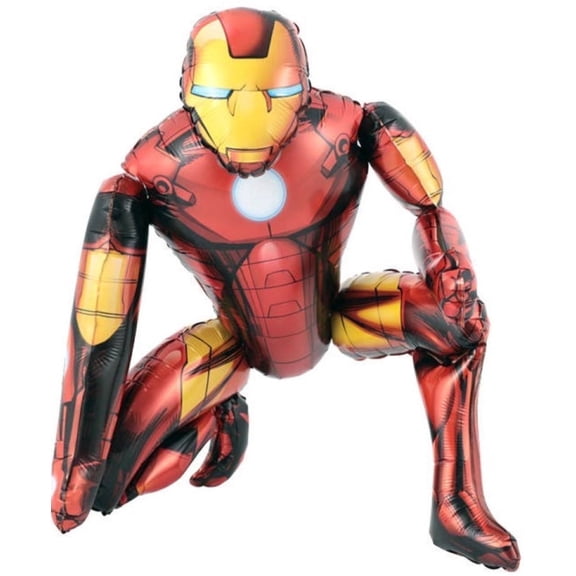 Iron Man Foil Balloons for Birthday Party Decorations, 32-Inch.