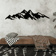 thumbnail image 2 of Wooden Wall Art for Home Decoration | Mountains | Black, 2 of 5