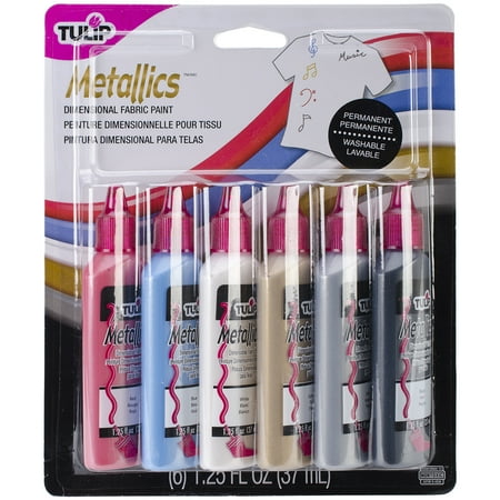 tulip fabric dimensional paint pkg paints 25oz metallic pack metallics