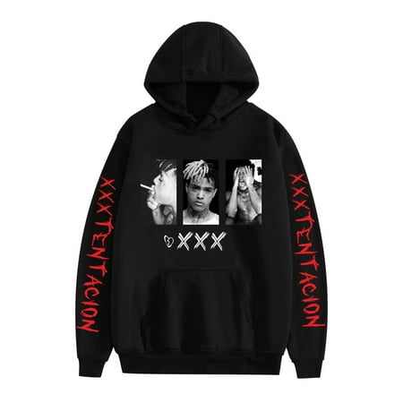 wotyworb Men Women's Long Sleeve Heartbreak xxxtentacion Hoodie Sweatshirt Jumper Hooded Pullover