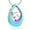 Rainbow-White, variant on Teardrop Urn Necklace for Ashes With Birthstones Cremation Jewelry Stainless Steel Ash Holder Keepsake Memorial Jewelry with Fill Tool