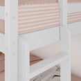 thumbnail image 4 of Now Furniture Wooden Twin over Twin Bunk Bed for Kids, White, 4 of 6