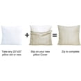 thumbnail image 3 of Home Soft Things Jacquard Throw Pillow Cover and Valance Set - Chevron - Antique White - 56" x 19" / 20" x 20", 3 of 3