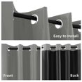 thumbnail image 4 of Cortinas opacas FEBSIXTH, 100% poliéster, 213 x 137 cm, color gris, 4 of 7