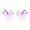 purple, variant on adults sunglass,Heart Shape Rimless Sunglasses Frameless Eyewear,Heart Sunglasses Women Men Fun Party ,Dripping Heart Sunglasses Shaped,Colorful Eye