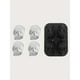 thumbnail image 4 of Molde de silicona con forma de calavera, 4 calaveras, para mousse, pudín, gelatina y jabón I, 4 of 6