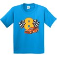 thumbnail image 3 of Inktastic Number Eight Race Car Youth T-Shirt, 3 of 5