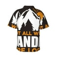 thumbnail image 3 of Kll Men'S Hawaiian Shirt Short Sleeve Button Down Beach Shirts-Not All Who Wander Are Lost4, 3 of 8