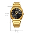 thumbnail image 2 of Men's Stainless Steel Quartz Dress Watch with Luminous & Date Calendar, Water-Resistant Business Wristwatch for Office, Travel & Formal Wear, 2 of 5