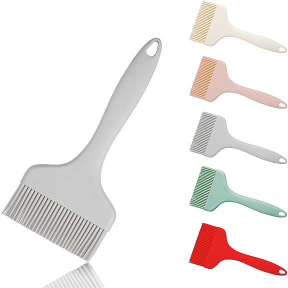 Large Silicone Pastry Basting Brush for Cooking, Heat Resistant & Dishwasher Safe, Extra Wide Oil Brush for Spreading Sauce Marinade Butter Baking Grilling BBQ
