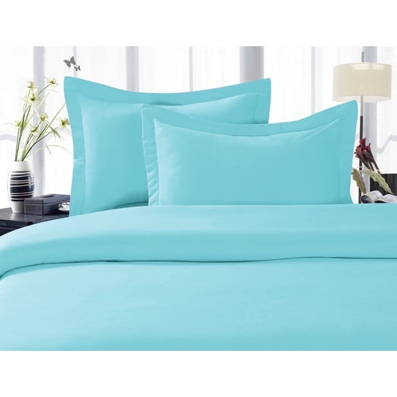 Elegant Comfort 1800 Series California King Deep Pocket Cooling Sheet Set, Aqua