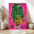 thumbnail image 2 of “Money Stack” Street Art Canvas Wall Art Ready to Hang for Man Cave and Living Room, 2 of 10
