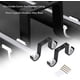 thumbnail image 3 of Pieces of Double Curtain Brackets for Ceiling Black Aluminum Alloy Brackets, 3 of 5