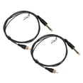 thumbnail image 3 of Cable de conexión RCA para tatuajes, 2 unidades, 1,8 m, cabeza recta, elástico, flexible, corriente estable, diámetro exterior de 2,2 mm, color negro, 3 of 14